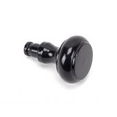 49897 From The Anvil Black Regency Curtain Finial &lpar;pair&rpar;