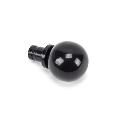 Click Here To Enlarge This Photo Of 49899 From The Anvil Black Ball Curtain Finial &lpar;pair&rpar;