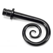 49907 From The Anvil Black Monkeytail Curtain Finial &lpar;pair&rpar;