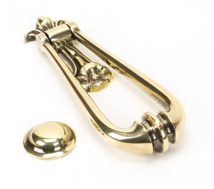 Click Here To Enlarge This Photo Of 49550 From The Anvil Aged Brass Loop Door Knocker