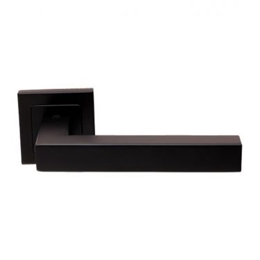 Click Here To Enlarge This Photo Of SSL1401MB - Carlisle Brass Eurospec 'Alvar' Designer Lever on Square Rose &lpar;G304&rpar; Matt Black