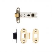 BTL3&sol;R - Carlisle Brass Eurospec 76mm CE Tubular Mortice Latch &lpar;Radius&rpar; Electro Brass