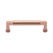 C0312 203-SRG Heritage Brass Cabinet Pull Bauhaus Design 203mm ctc Satin Rose Gold Finish