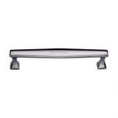 C0334 160-PC Heritage Brass Cabinet Pull Deco Design 160mm ctc Polished Chrome Finish