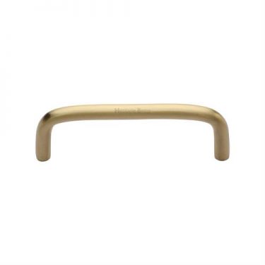Click Here To Enlarge This Photo Of C2155 128-SB Heritage Brass Cabinet Pull Wire Design 128mm ctc Satin Brass Finish