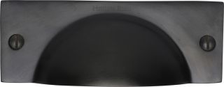 C2762-BKMT Heritage Brass Drawer Pull Cheshire Design Matt Black Finish