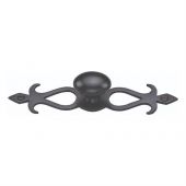 C3072 32-BKMT Heritage Brass Cabinet Knob Oval&sol;Backplate Design 32mm Matt Black Finish