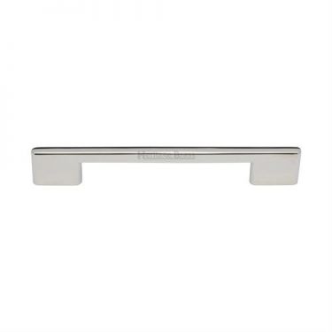 Click Here To Enlarge This Photo Of C3681 192-PNF Heritage Brass Cabinet Pull Victorian Design 192mm ctc Polished Nickel Finish