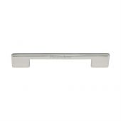 C3681 192-PNF Heritage Brass Cabinet Pull Victorian Design 192mm ctc Polished Nickel Finish