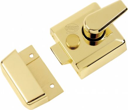 Click Here To Enlarge This Photo Of NL3040-PB M&period;Marcus York 40mm Std&period; Nightlatch Polished Brass Finish