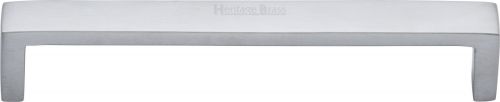 Click Here To Enlarge This Photo Of C4520 160-SC Heritage Brass Cabinet Pull Wide Metro Design 160mm ctc Satin Chrome Finish
