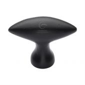 FB112 75 M&period;Marcus Black Iron Rustic Cabinet Knob Elliptic Design 75mm