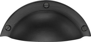 FB1700 M&period;Marcus Black Iron Rustic Traditional Cabinet Drawer Pull