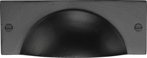 Click Here To Enlarge This Photo Of FB2762 M&period;Marcus Black Iron Rustic Cheshire Cabinet Drawer Pull