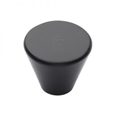 Click Here To Enlarge This Photo Of FB3189 38 M&period;Marcus Black Iron Rustic Cabinet Knob Round Cone Design 38mm