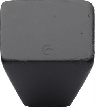 Click Here To Enlarge This Photo Of FB3191 32 M&period;Marcus Black Iron Rustic Cabinet Knob Square Cone Design 32mm