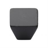 FB3191 38 M&period;Marcus Black Iron Rustic Cabinet Knob Square Cone Design 38mm