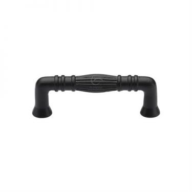 Click Here To Enlarge This Photo Of FB340 160 M&period;Marcus Black Iron Rustic Cabinet Pull Tuscany Design 160mm ctc