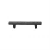 FB3425 96 M&period;Marcus Black Iron Rustic Cabinet Pull Textured Design 96mm ctc