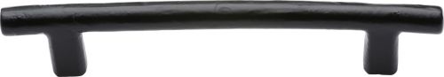 Click Here To Enlarge This Photo Of FB361 160 M&period;Marcus Black Iron Rustic Cabinet Pull Round Bar Design 160mm ctc