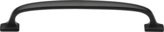 FB3721 128 M&period;Marcus Black Iron Rustic Cabinet Pull Durham Design 128mm ctc