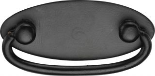 FB6266 M&period;Marcus Black Iron Rustic Oval Drop Pull