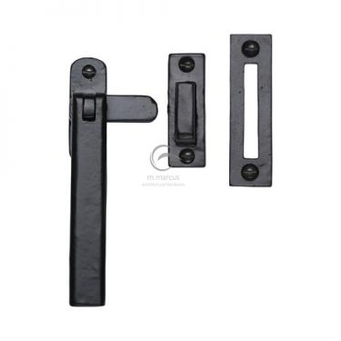 Click Here To Enlarge This Photo Of FB684 MP&sol;HP M&period;Marcus Black Iron Rustic Weather Stripped Casement Window Fastener