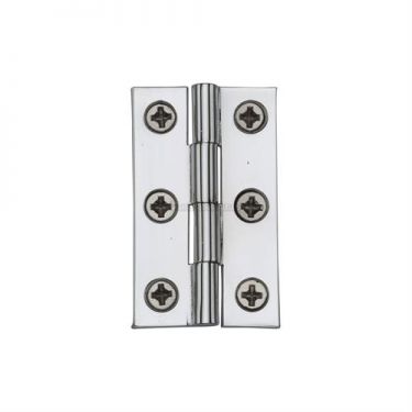 Click Here To Enlarge This Photo Of HG99-110-PC Heritage Brass Cabinet Hinge Brass 1 &half;" Polished Chrome Finish
