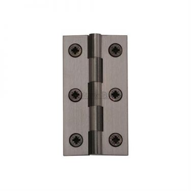 Click Here To Enlarge This Photo Of HG99-120-MB Heritage Brass Hinge Brass 2 &half;" x 1 &frac38;" Matt Bronze Finish