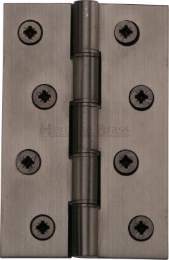 Click Here To Enlarge This Photo Of HG99-350-MB Heritage Brass Hinge Brass with Phosphor Washers 4" x 2 &frac58;" Matt Bronze Finish
