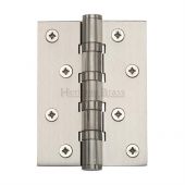 HG99-400-SN Heritage Brass Ball Bearing Hinge 4" x 3" Satin Nickel Finish
