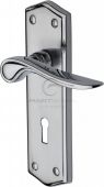 PR2400-AP M&period;Marcus Project Hardware Door Handle Lever Lock Chester Design Apollo Finish