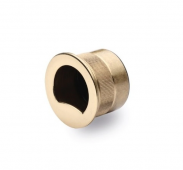 RD373-PB M&period;Marcus Sliding Door Finger Pull Polished Brass