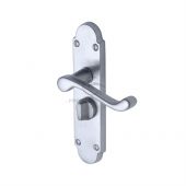 PR525-SC M&period;Marcus Project Hardware Door Handle For Privacy Set Milton Short Design Satin Chrome Finish