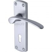SC-400-SC M&period;Marcus Sorrento Door Handle Lever Lock Luca Design Satin Chrome Finish