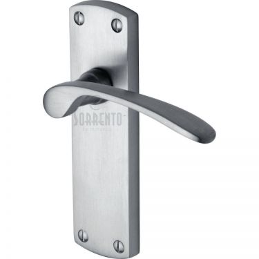 Click Here To Enlarge This Photo Of SC-410-SC M&period;Marcus Sorrento Door Handle Lever Latch Luca Design Satin Chrome Finish
