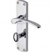 SC-420-PC M&period;Marcus Sorrento Door Handle For Bathroom Luca Design Polished Chrome Finish