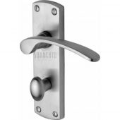 SC-420-SC M&period;Marcus Sorrento Door Handle For Bathroom Luca Design Satin Chrome Finish