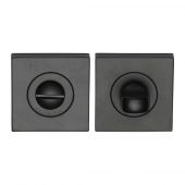 SC-SQ0195-BLK M&period;Marcus Sorrento Square Thumbturn & Emergency Release Matt Black Finish