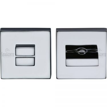 Click Here To Enlarge This Photo Of SC-SQ4035-PC M&period;Marcus Sorrento Thumbturn & Emergency Release on Concealed Square Plate Polished Chrome Finish