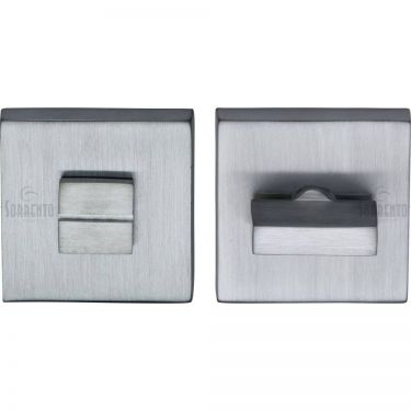 Click Here To Enlarge This Photo Of SC-SQ4035-SC M&period;Marcus Sorrento Thumbturn & Emergency Release on Concealed Square Plate Satin Chrome Finish