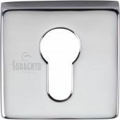 SC-SQ5004-PC M&period;Marcus Sorrento Concealed Square Euro Escutcheon Polished Chrome Finish