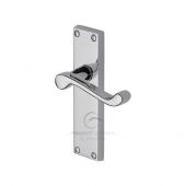 PR605-PC M&period;Marcus Project Hardware Door Handle Lever Latch Malvern Design Polished Chrome Finish