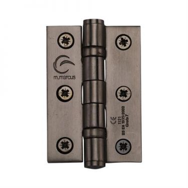 Click Here To Enlarge This Photo Of SS-3X2-MB M&period;Marcus Stainless Steel Line Ball Bearing Hinge 3" x 2" x 2mm Matt Bronze Finish