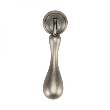 Click Here To Enlarge This Photo Of TK1396-053-DPW M&period;Marcus Classic Drop Pull 53mm Distressed Pewter on Zinc Finish