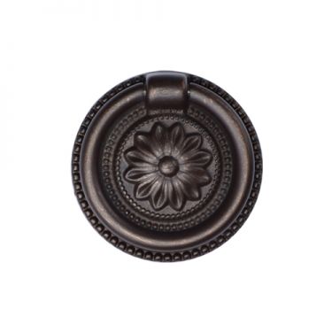 Click Here To Enlarge This Photo Of TK2224-047-LBN M&period;Marcus Floral Ring Pull 47mm Matt Bronze on Zinc Finish