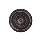 TK2224-047-LBN M&period;Marcus Floral Ring Pull 47mm Matt Bronze on Zinc Finish