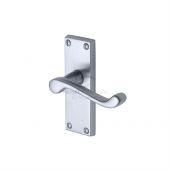 PR610-SC M&period;Marcus Project Hardware Door Handle Lever Latch Malvern Short Design Satin Chrome Finish
