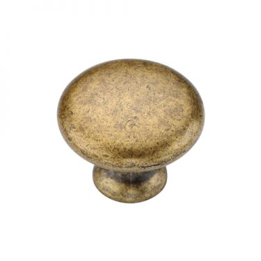 Click Here To Enlarge This Photo Of TK4226-030-DBS M&period;Marcus Classic Round Knob 30mm Distressed Brass on Zinc Finish