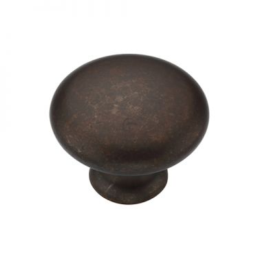 Click Here To Enlarge This Photo Of TK4226-035-LBN M&period;Marcus Classic Round Knob 35mm Matt Bronze on Zinc Finish